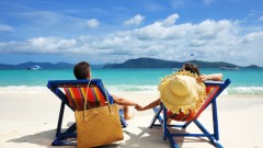 Couple on a tropical beach